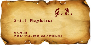 Grill Magdolna névjegykártya
